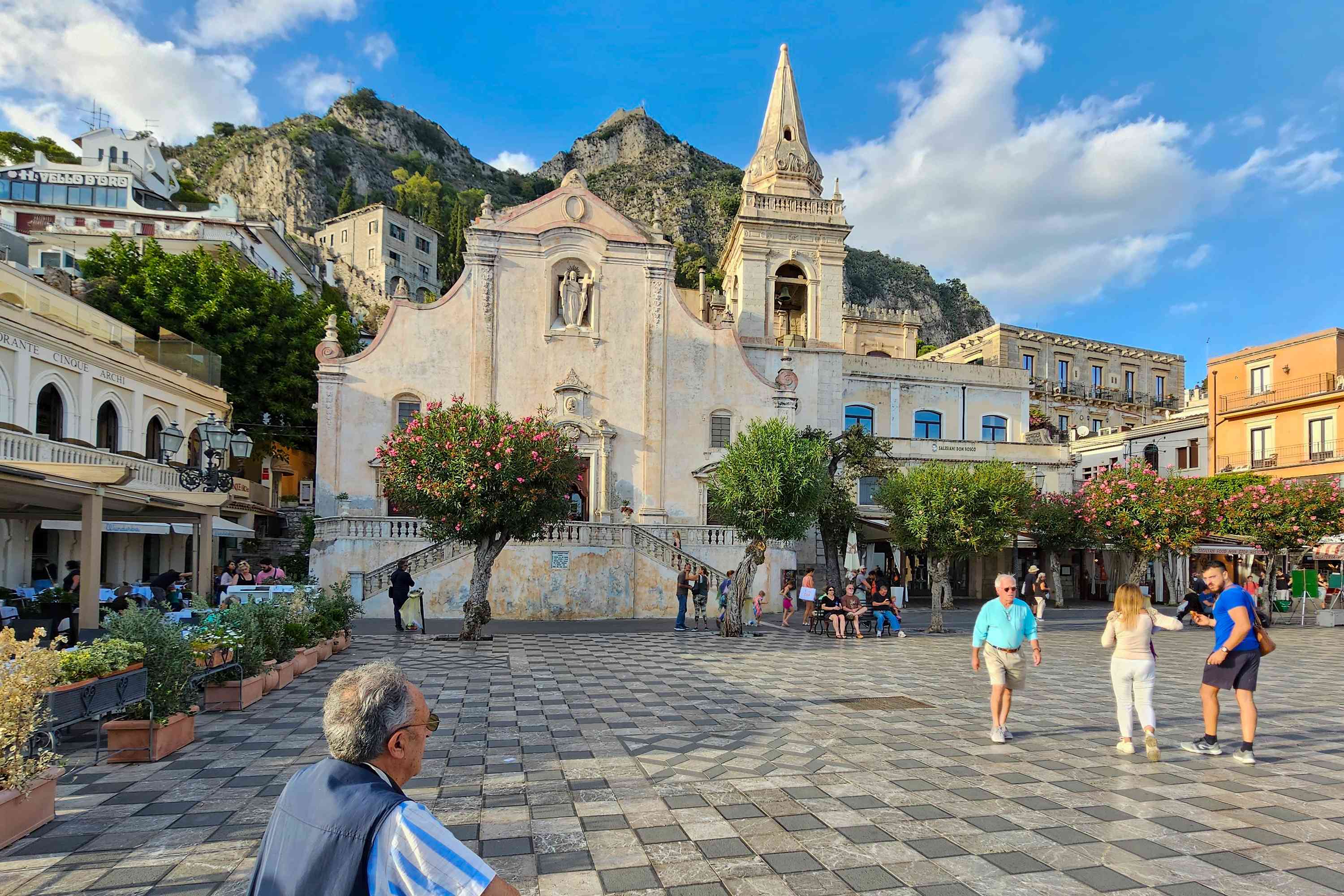 Piazza IX Aprile, Taormina Riviera, Sicily, Italy by Priscilla Aster